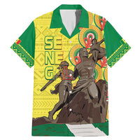 Senegal African Renaissance Monument Family Matching Mermaid Dress and Hawaiian Shirt Ankara Pattern