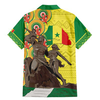 Senegal African Renaissance Monument Family Matching Mermaid Dress and Hawaiian Shirt Ankara Pattern