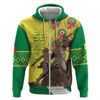 Senegal African Renaissance Monument Hoodie Ankara Pattern