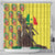 Senegal African Renaissance Monument Shower Curtain Ankara Pattern