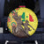 Senegal African Renaissance Monument Spare Tire Cover Ankara Pattern