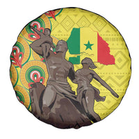 Senegal African Renaissance Monument Spare Tire Cover Ankara Pattern