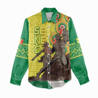 Senegal African Renaissance Monument Women Casual Shirt Ankara Pattern