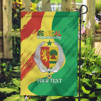 Senegal Independence Day Garden Flag Coat Of Arms Grunge Style