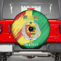 Senegal Independence Day Spare Tire Cover Coat Of Arms Grunge Style