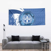 Greece Independence Day Tapestry Greek Pattern With Dolphins