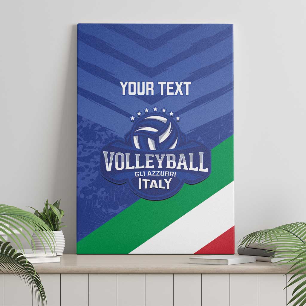Custom Italy Volleyball Canvas Wall Art 2025 Gli Azzurri