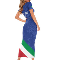 Custom Italy Volleyball Family Matching Short Sleeve Bodycon Dress and Hawaiian Shirt 2025 Gli Azzurri