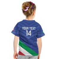 Custom Italy Volleyball Kid T Shirt 2025 Gli Azzurri
