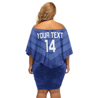 Custom Italy Volleyball Off Shoulder Short Dress 2025 Gli Azzurri