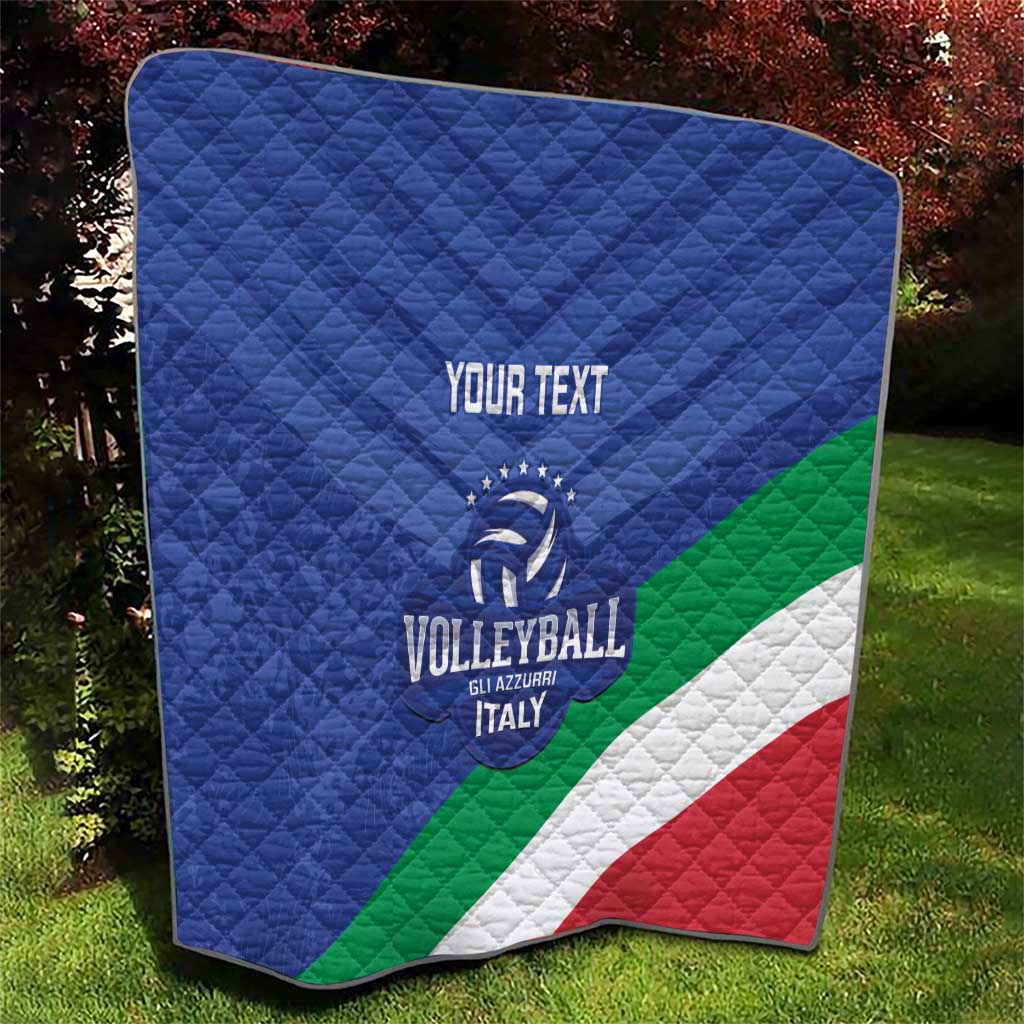 Custom Italy Volleyball Quilt 2025 Gli Azzurri