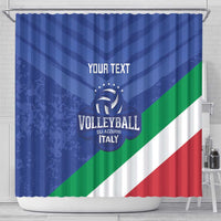 Custom Italy Volleyball Shower Curtain 2025 Gli Azzurri
