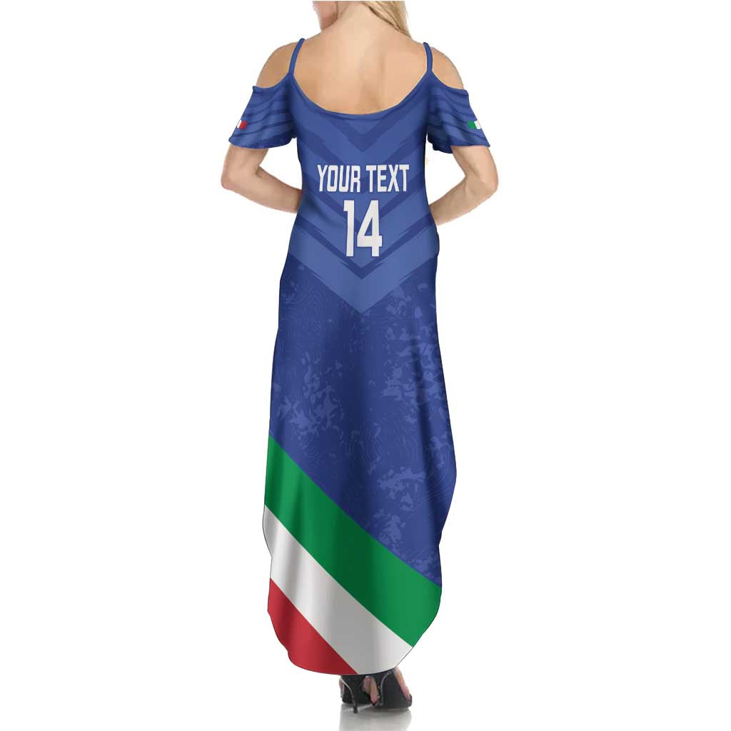Custom Italy Volleyball Summer Maxi Dress 2025 Gli Azzurri