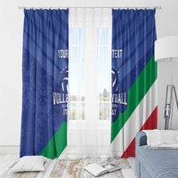 Custom Italy Volleyball Window Curtain 2025 Gli Azzurri