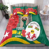 Togo Independence Day Bedding Set Happy April 27th Coat Of Arms