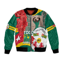 Togo Independence Day Bomber Jacket Happy April 27th Coat Of Arms
