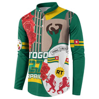 Togo Independence Day Button Sweatshirt Happy April 27th Coat Of Arms
