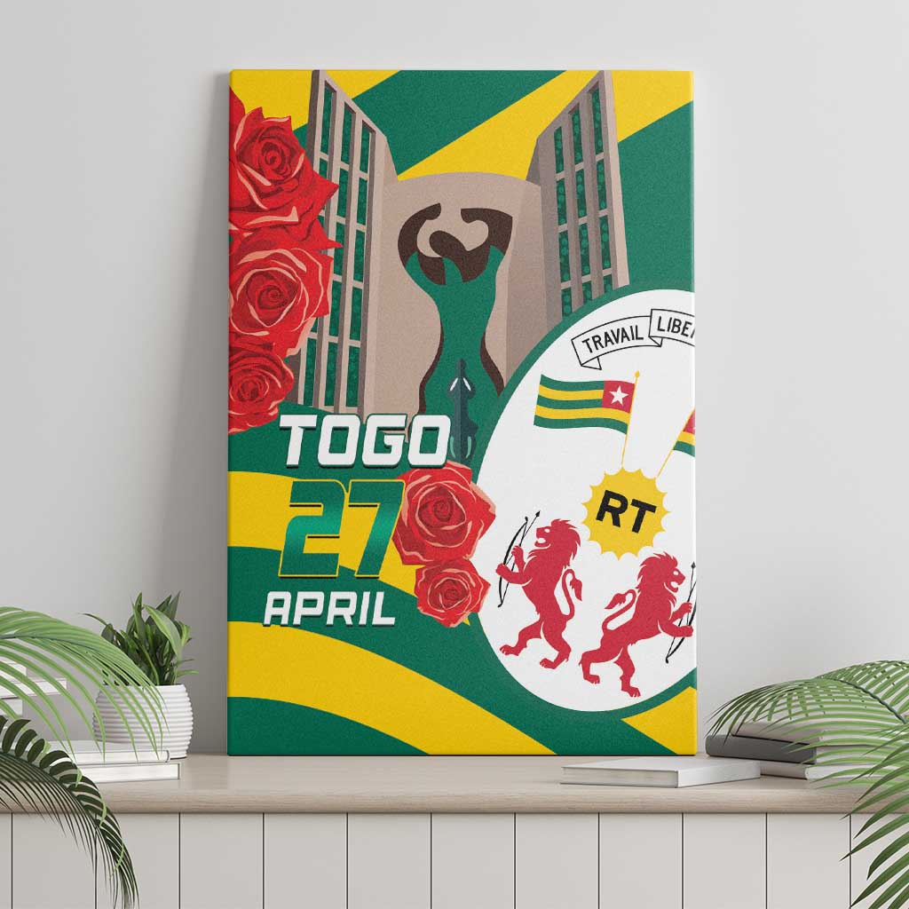 Togo Independence Day Canvas Wall Art Happy April 27th Coat Of Arms