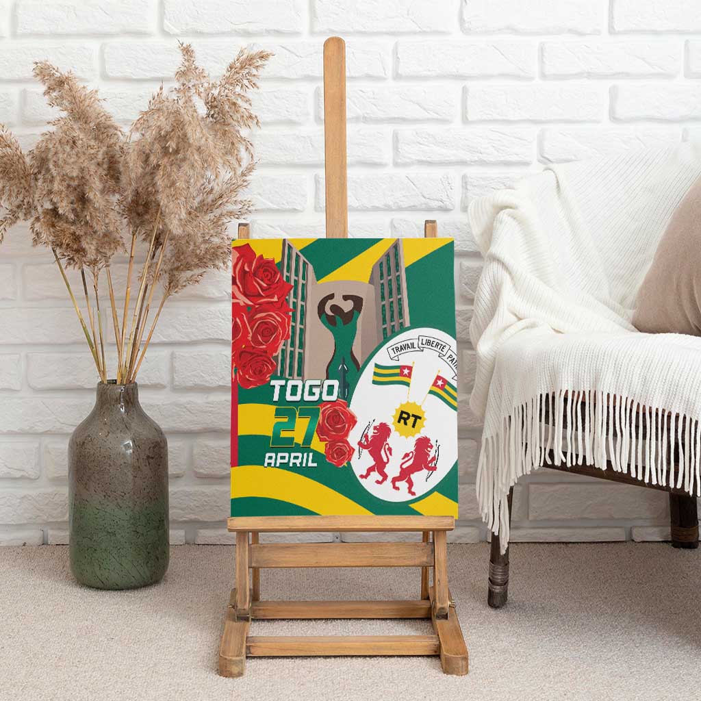 Togo Independence Day Canvas Wall Art Happy April 27th Coat Of Arms