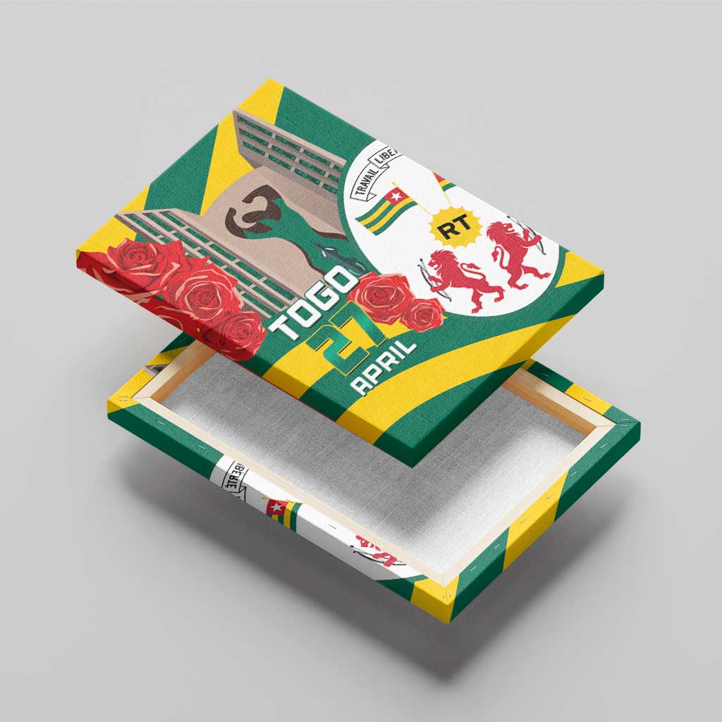 Togo Independence Day Canvas Wall Art Happy April 27th Coat Of Arms