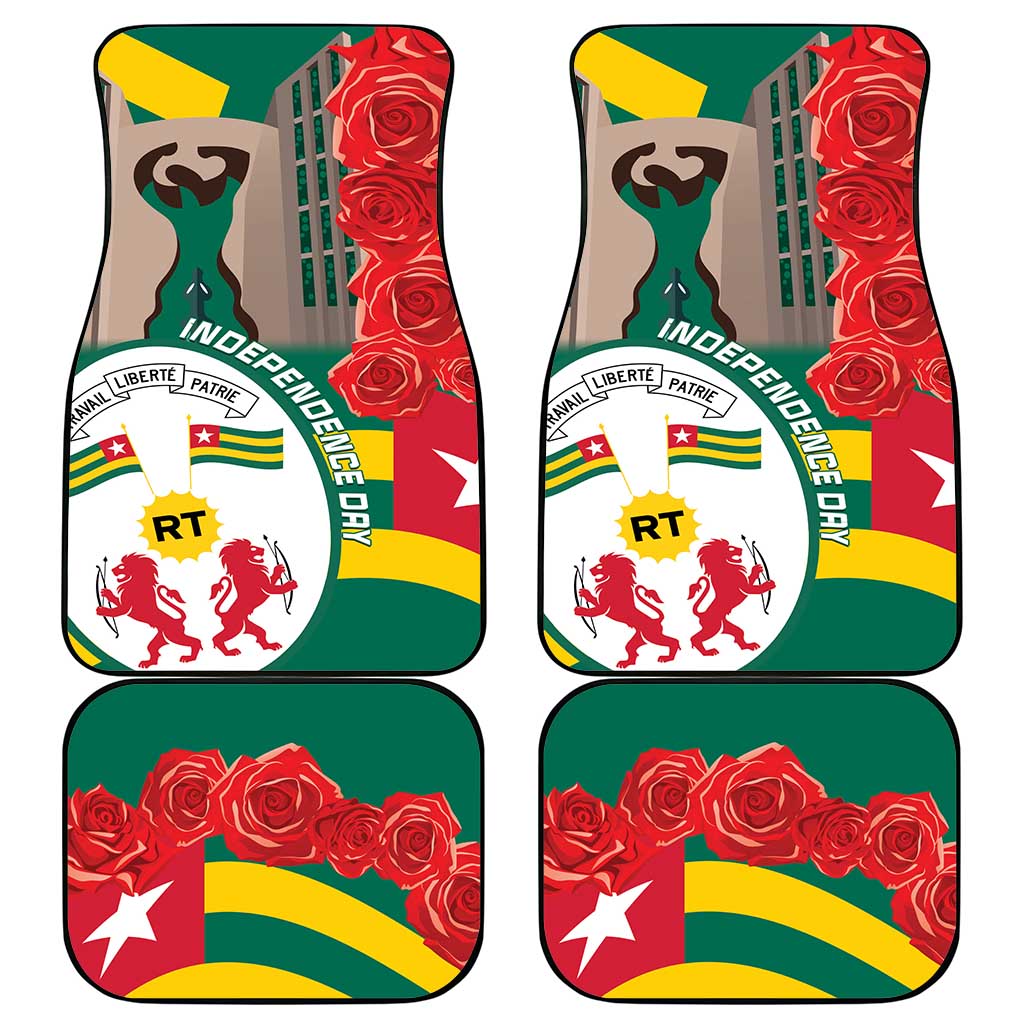 Togo Independence Day Car Mats Happy April 27th Coat Of Arms