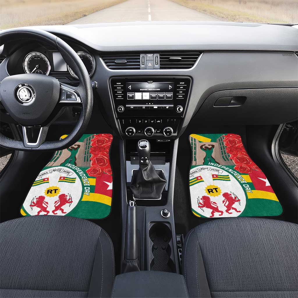 Togo Independence Day Car Mats Happy April 27th Coat Of Arms