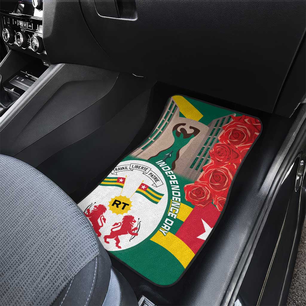 Togo Independence Day Car Mats Happy April 27th Coat Of Arms