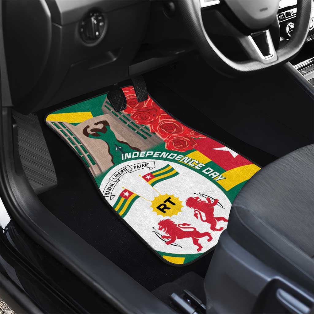 Togo Independence Day Car Mats Happy April 27th Coat Of Arms