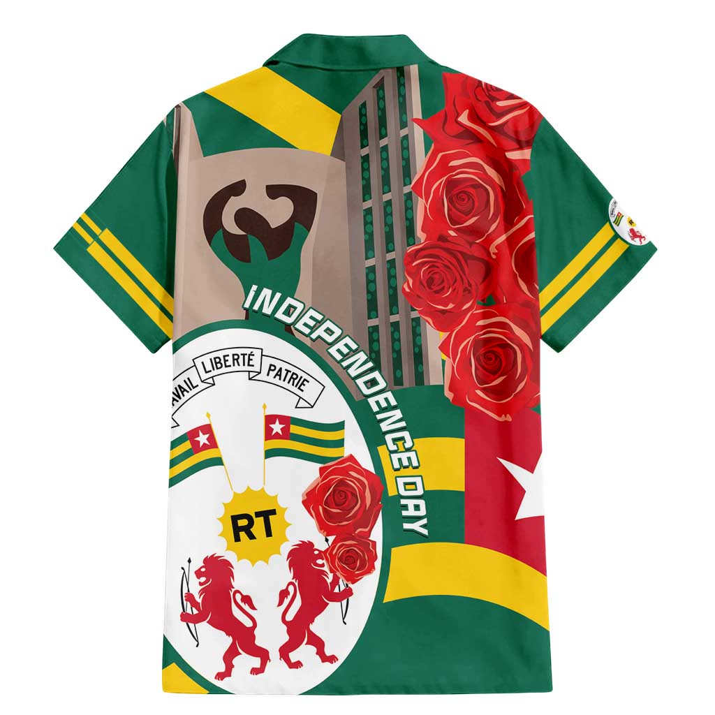 Togo Independence Day Family Matching Mermaid Dress and Hawaiian Shirt Happy April 27th Coat Of Arms