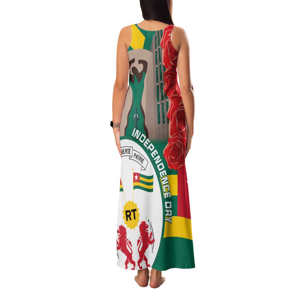 Togo Independence Day Family Matching Tank Maxi Dress and Hawaiian Shirt Happy April 27th Coat Of Arms