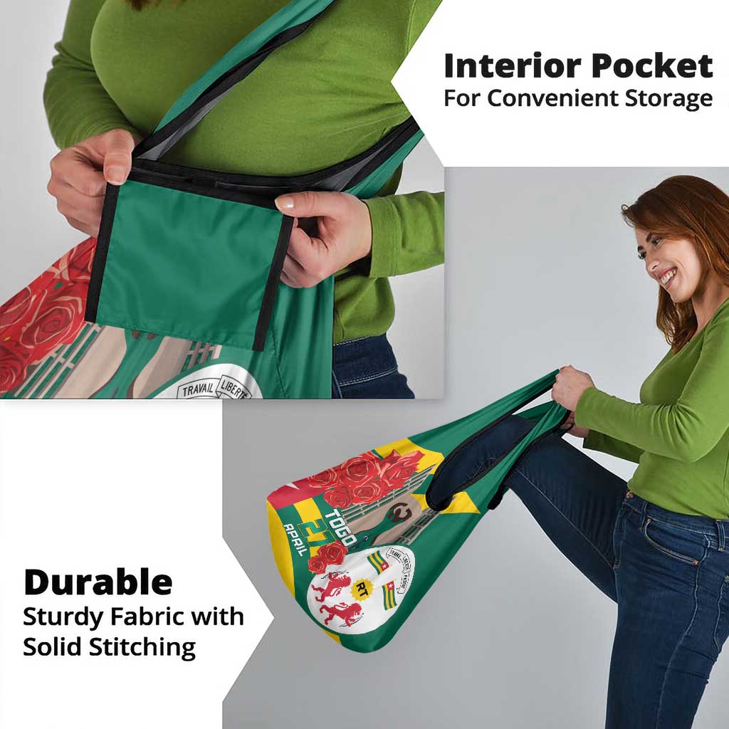 Togo Independence Day Grocery Bag Happy April 27th Coat Of Arms