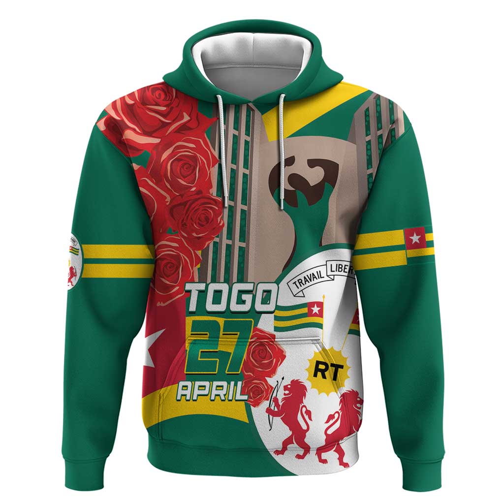 Togo Independence Day Hoodie Happy April 27th Coat Of Arms