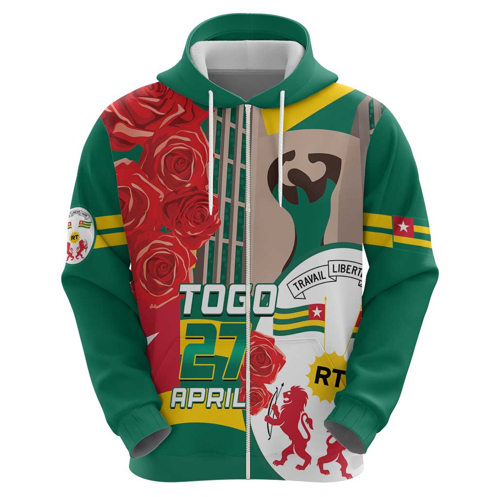 Togo Independence Day Hoodie Happy April 27th Coat Of Arms