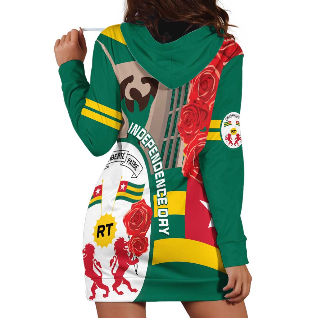 Togo Independence Day Hoodie Dress Happy April 27th Coat Of Arms