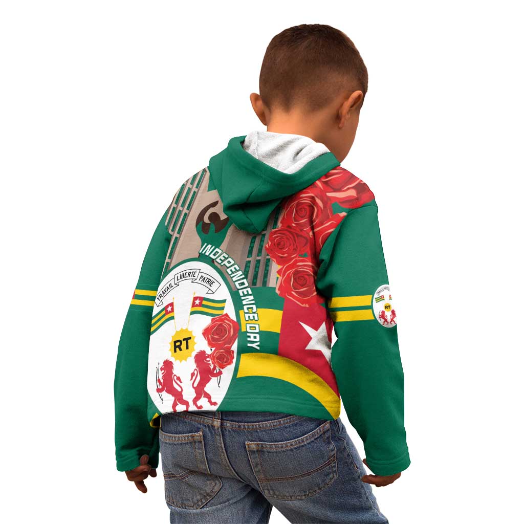 Togo Independence Day Kid Hoodie Happy April 27th Coat Of Arms