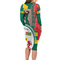 Togo Independence Day Long Sleeve Bodycon Dress Happy April 27th Coat Of Arms