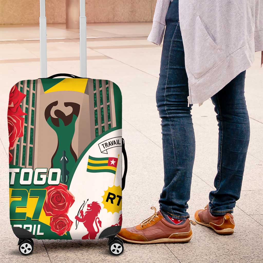 Togo Independence Day Luggage Cover Happy April 27th Coat Of Arms