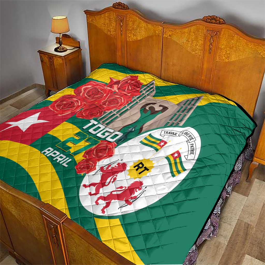 Togo Independence Day Quilt Happy April 27th Coat Of Arms