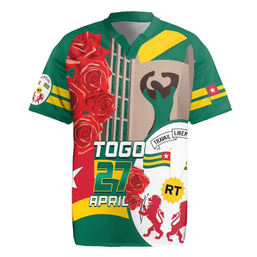 Togo Independence Day Rugby Jersey Happy April 27th Coat Of Arms