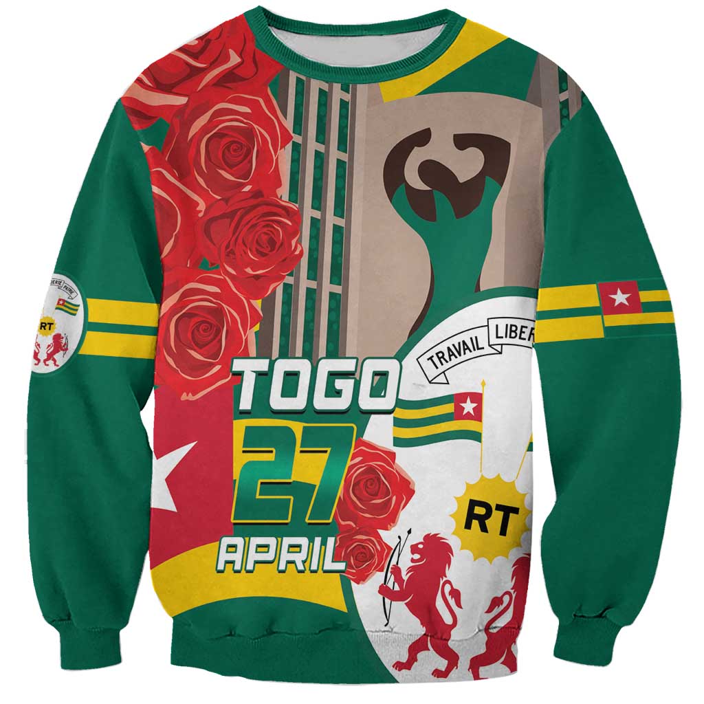 Togo Independence Day Sweatshirt Happy April 27th Coat Of Arms