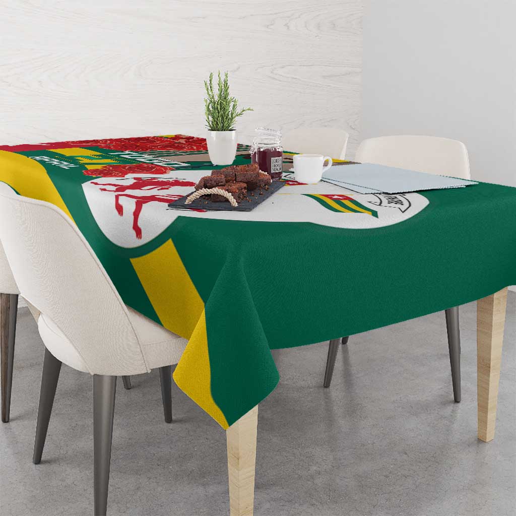 Togo Independence Day Tablecloth Happy April 27th Coat Of Arms