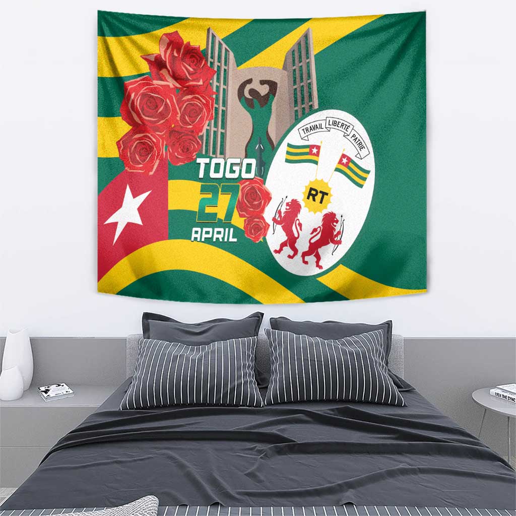 Togo Independence Day Tapestry Happy April 27th Coat Of Arms