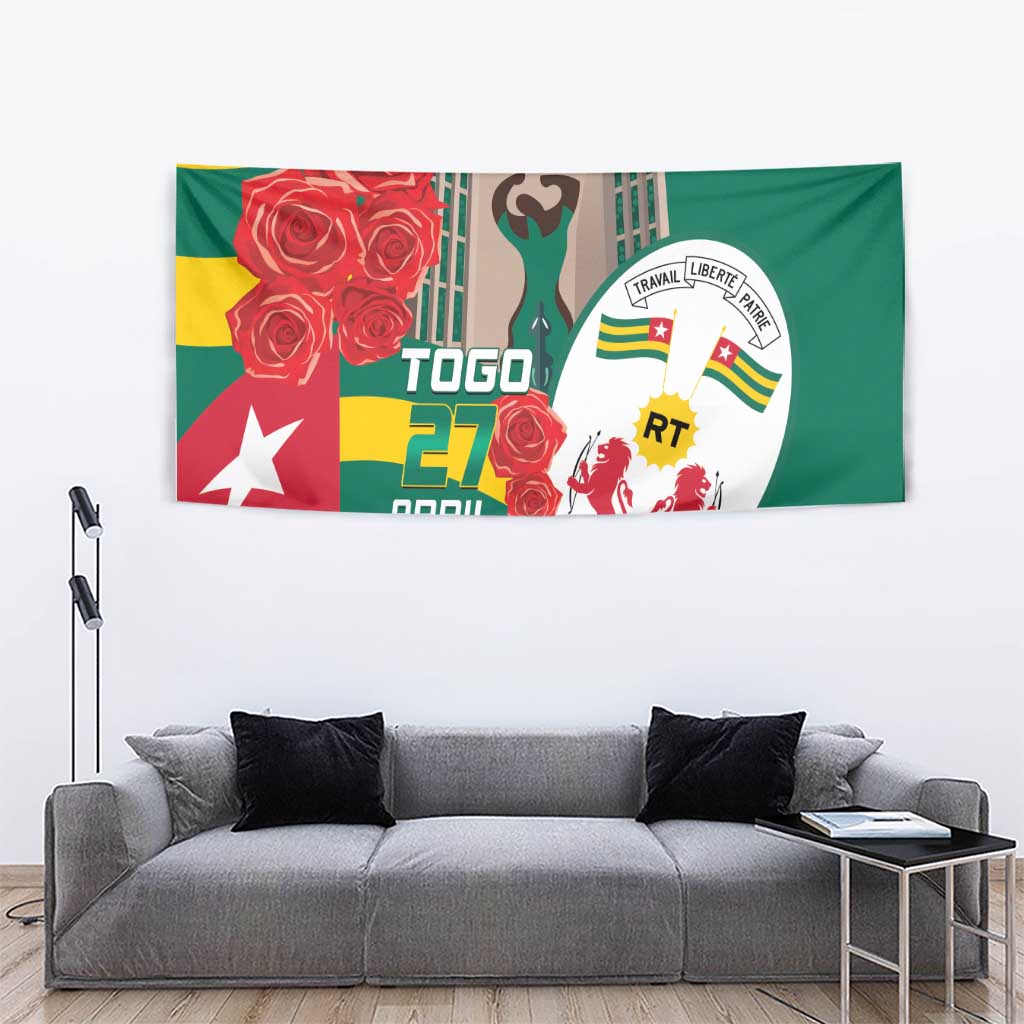 Togo Independence Day Tapestry Happy April 27th Coat Of Arms