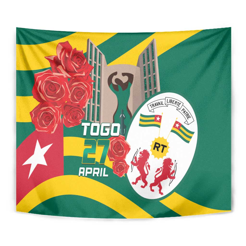 Togo Independence Day Tapestry Happy April 27th Coat Of Arms