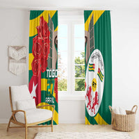 Togo Independence Day Window Curtain Happy April 27th Coat Of Arms