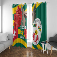 Togo Independence Day Window Curtain Happy April 27th Coat Of Arms
