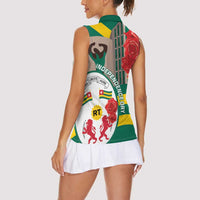 Togo Independence Day Women Sleeveless Polo Shirt Happy April 27th Coat Of Arms