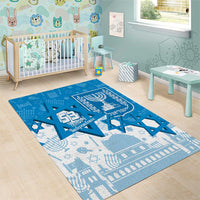 Israel Independence Day Area Rug Yom Ha'atzmaut Star Of David Jewish Pattern