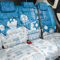Israel Independence Day Back Car Seat Cover Yom Ha'atzmaut Star Of David Jewish Pattern
