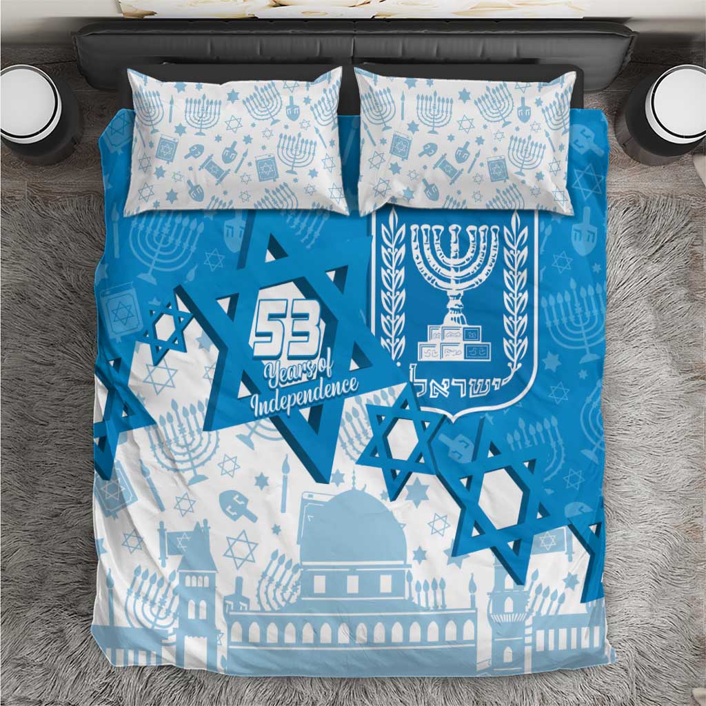 Israel Independence Day Bedding Set Yom Ha'atzmaut Star Of David Jewish Pattern
